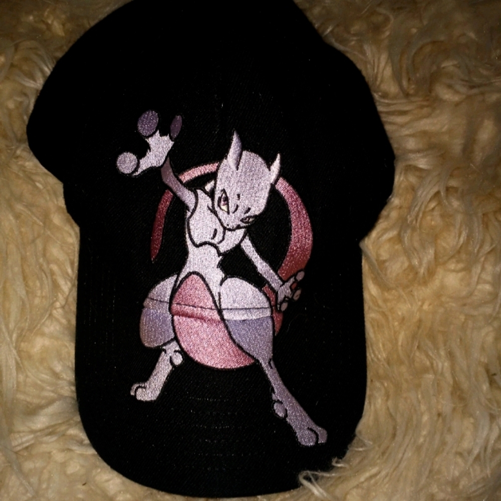 2016 Bioworld Mewtwo Flat Brim Cap-RARE